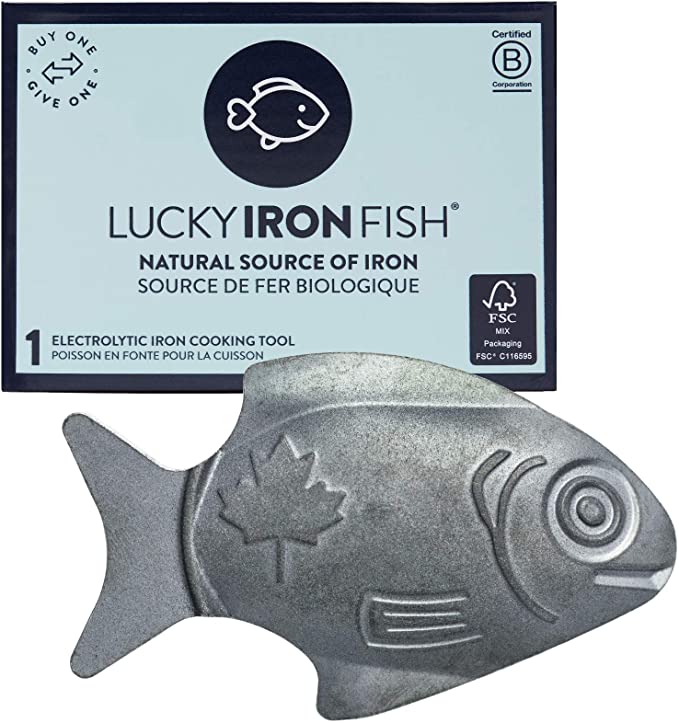 Daxiongmao Iron Fish Cooking Tool to Add Original Iron Supplement to Food  and Water, Iron Supplement Tool for Iron Deficiency Vegetarians, Pregnant